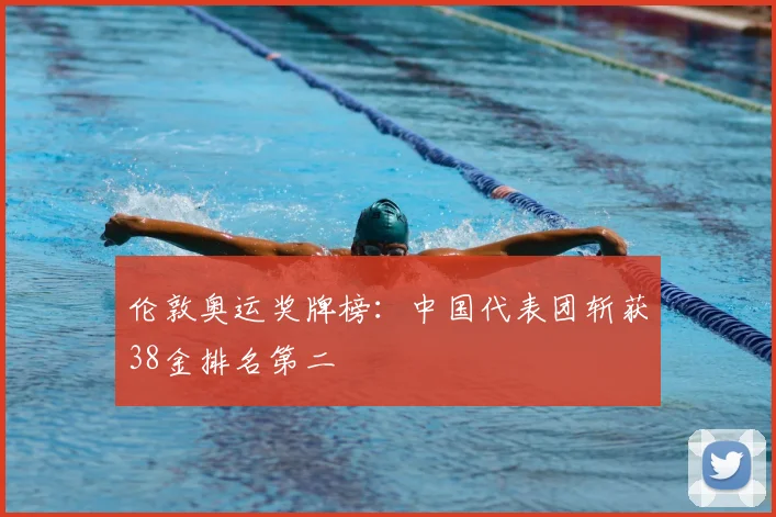 伦敦奥运奖牌榜：中国代表团斩获38金排名第二